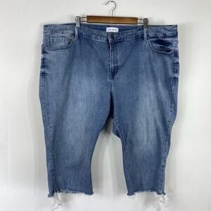 Lane Bryant Capri Jeans 28 Blue Mid-Rise Pedal Signature Fit Magic Flex